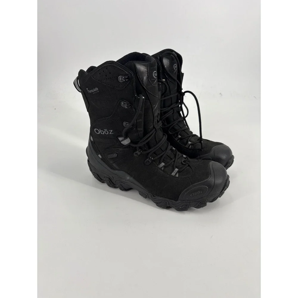 Oboz Bridger 10 Inch Insulated B-DRY Waterproof Winter Hiking Boots Mens 10